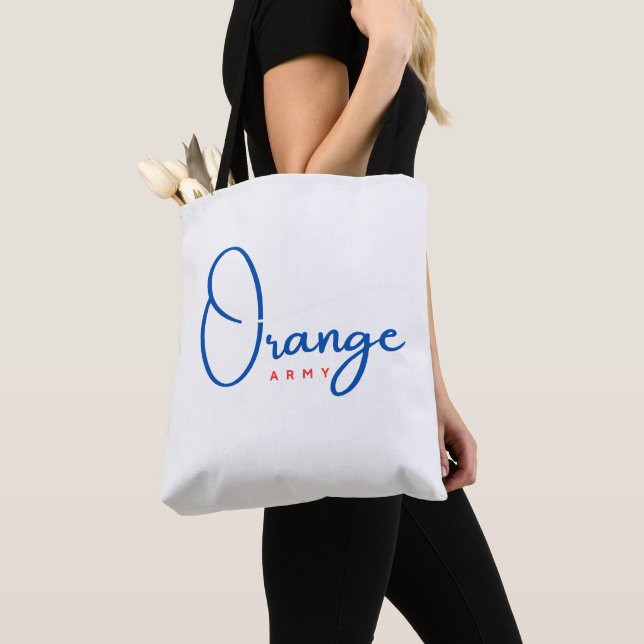 Bolsa Tote Exército Laranja (Close Up)