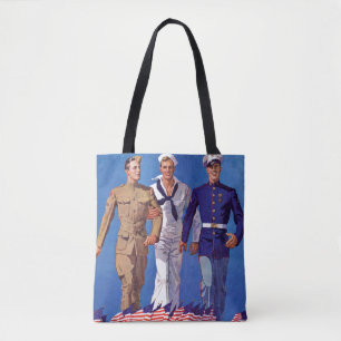 Bolsa Tote Exército, marinho & fuzileiros navais