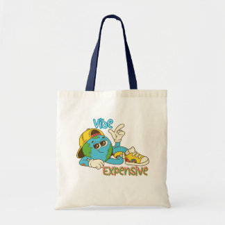 Bolsa Tote Expensive Vibe – Cool Retro Earth Character Design