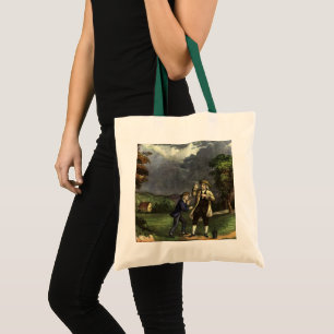 Bolsa Tote Experiência de Benjamin Franklin com Pipa e Relâmp