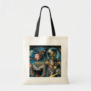 Bolsa Tote Exploradores Espaciais Retrô