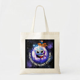 Bolsa Tote Explorando um planeta de cada vez . menino em um f
