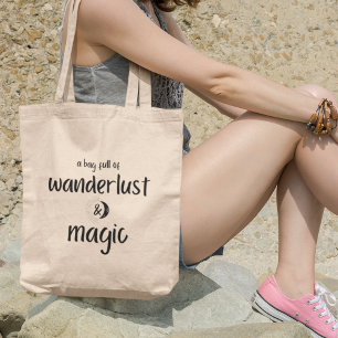 Bolsa Tote Explore com Wanderlust e Magic Adventure Travel