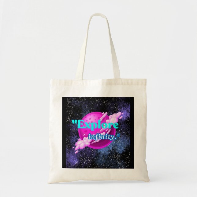 Bolsa Tote Explore o infinito (Frente)