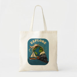 Bolsa Tote Explore o Mundo do Design Vintage
