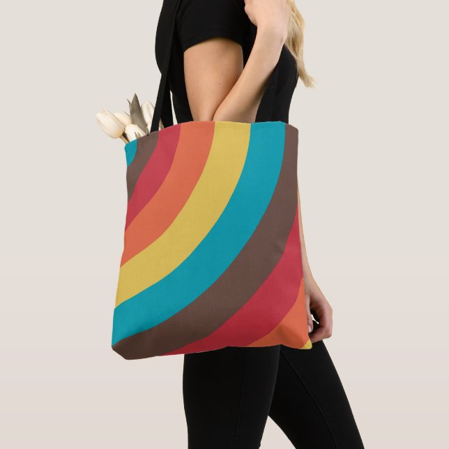 Bolsa Tote Explosão de onda cromática (Close Up)