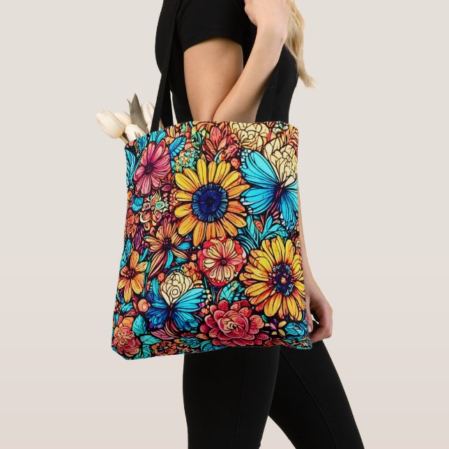 Bolsa Tote Explosão de porta flexível vibrante (Close Up)