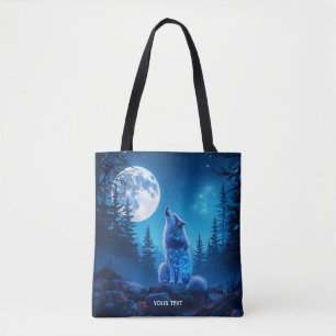 Bolsa Tote Exposição Dupla do Lobo Fantasy