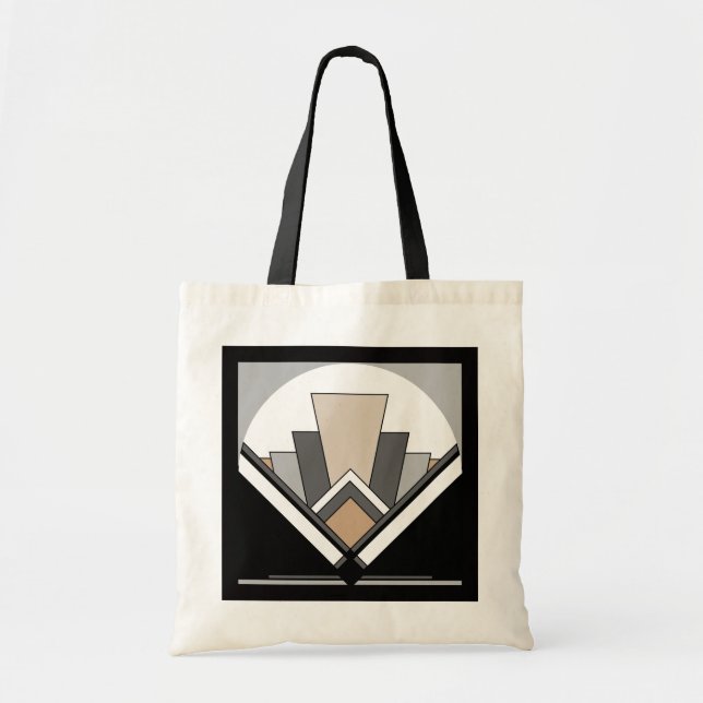 Bolsa Tote Expressão do fã do art deco (Frente)