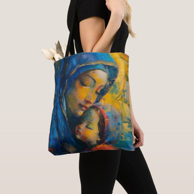 Bolsa Tote Expressionismo Maria e Jesus (Close Up)