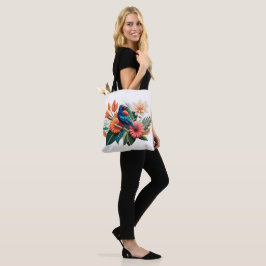 Bolsa Tote Êxtase Tropical: Uma Fusão Vibrante de Flora