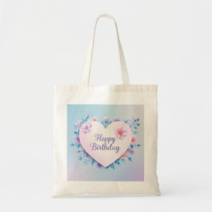 Bolsa Tote Extraente elegante luxuoso de aniversário rosa azu