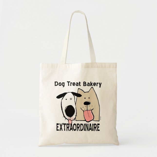Bolsa Tote Extraordinário da padaria do tratamento de cães (Frente)