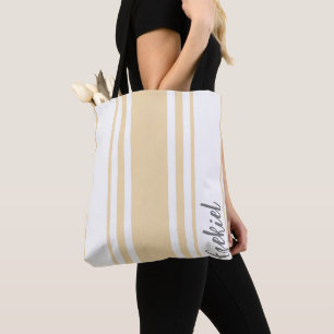 Bolsa Tote Ezekiel Minimalista Stripes Monograma