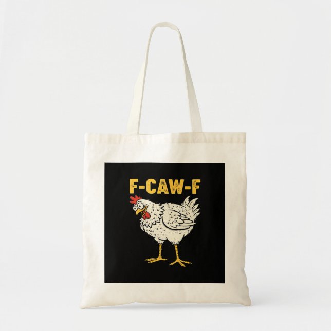 Bolsa Tote F-Caw-F Chicken Classic Retro Cool (Frente)