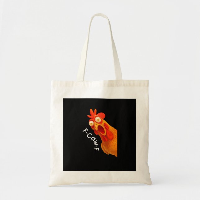 Bolsa Tote F-Caw-F Chicken Essential Classic Retro (Frente)