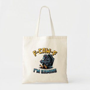 Bolsa Tote F-Caw-F Estou jogando "Raven Crow Meme Engraçado"