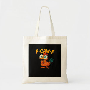 Bolsa Tote F-Caw-F Frango Essencial Divertido Moderno