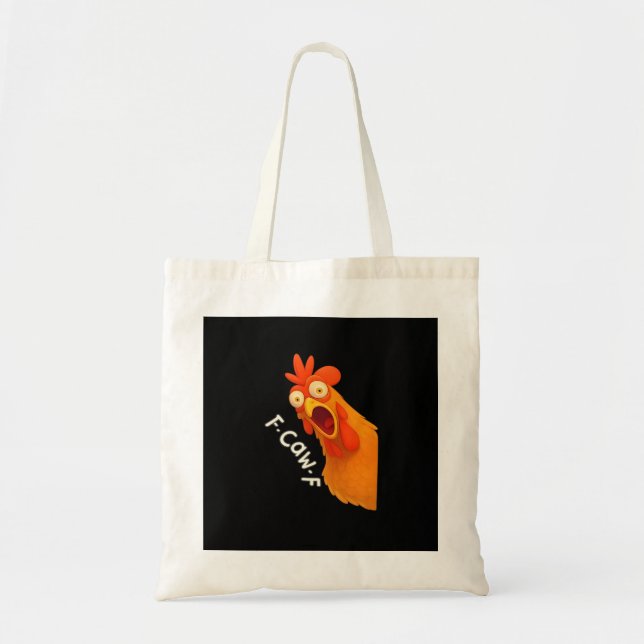 Bolsa Tote F-Caw-F Frango Retro Clássico (Frente)