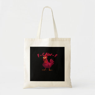 Bolsa Tote F Caw F Humor de Frango Criativo Estilo Casual Div
