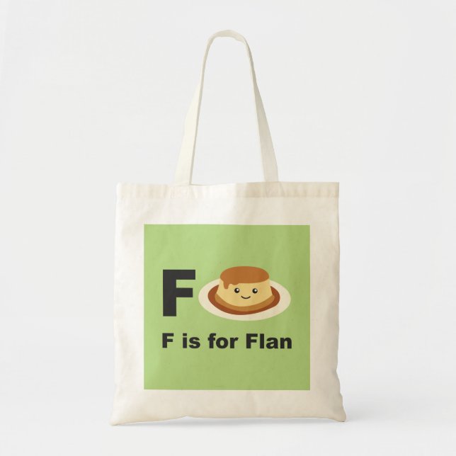 Bolsa Tote F é para Flan (Frente)