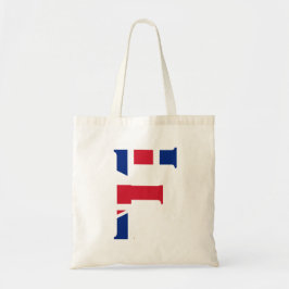 Bolsa Tote F Monograma sobreposto à bandeira de bandeira da U