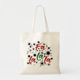 Bolsa Tote Fa la la Christmas