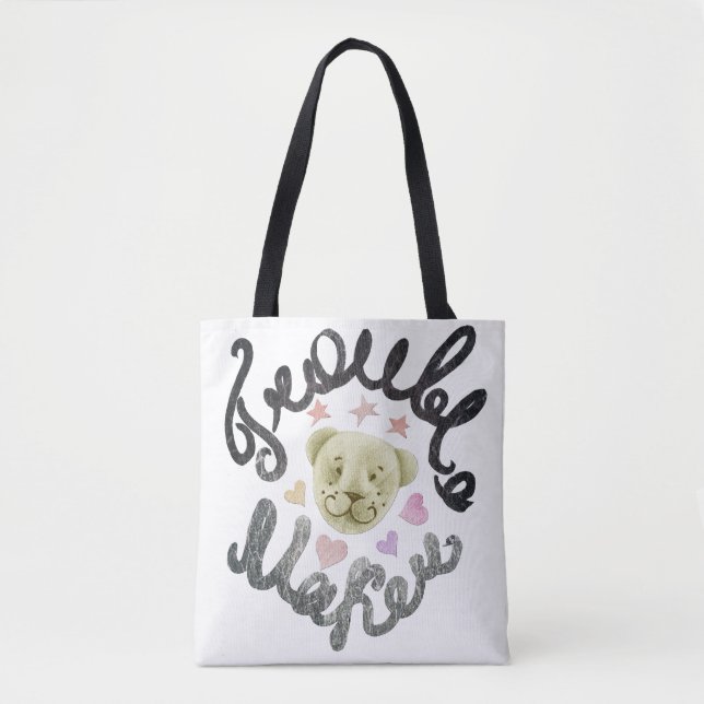 Bolsa Tote Fabricante de problema - urso de ursinho (Frente)