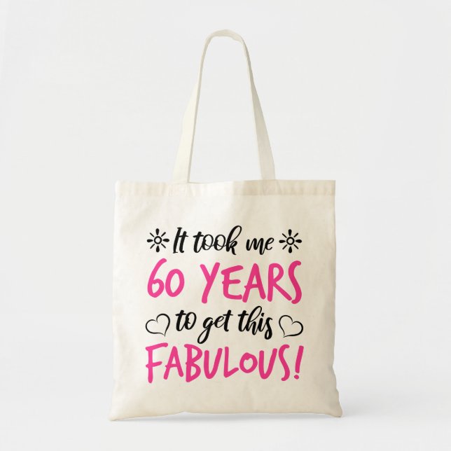Bolsa Tote Fabuloso 60º aniversário (Frente)