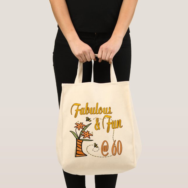 Bolsa Tote Fabuloso e divertimento 60th (Frente (produto))