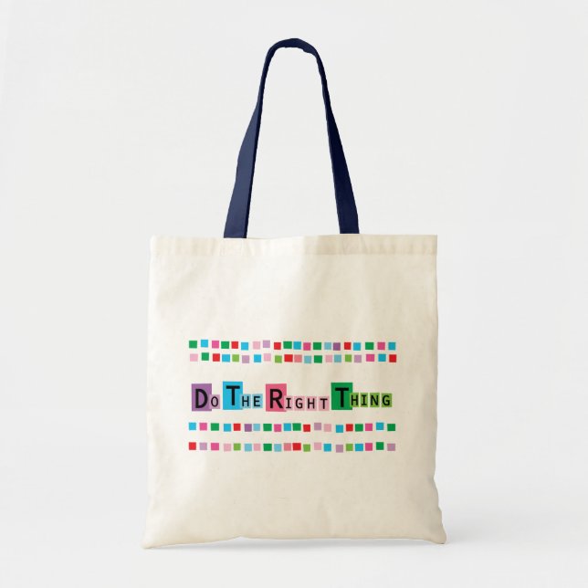 Bolsa Tote Faça a coisa certa (Frente)