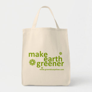Bolsa Tote faça a terra um saco resusable mais verde