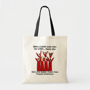 Bolsa Tote Faça a um ruído alegre o saco cristão do coro