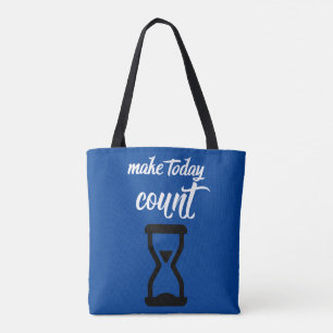 Bolsa Tote "Faça hoje a conta": texto inspirador
