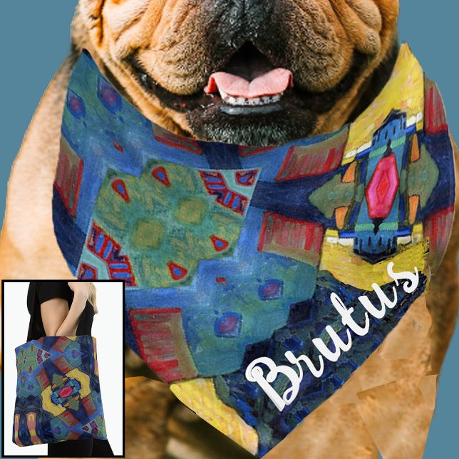 Bolsa Tote Faça seu próprio cachorro personalizado com presen (Criador carregado)