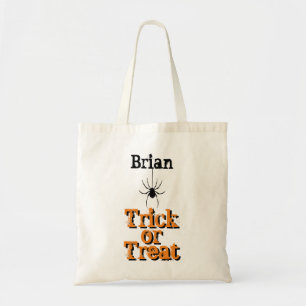 Bolsa Tote Faça truques ou trate para personalizar seu nome
