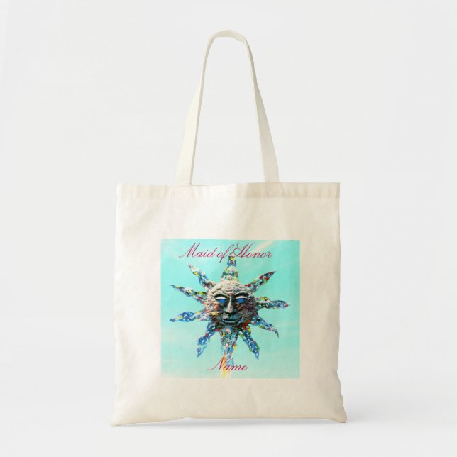 Bolsa Tote face do sol madrinha de casamento (Frente)