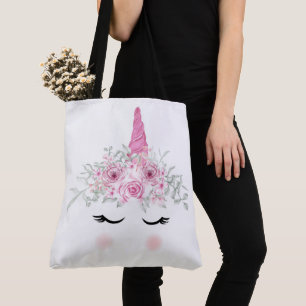 Bolsa Tote Face Unicorn