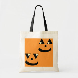 Bolsa Tote Faces de Abóbora Dia de as Bruxas engraçado para C