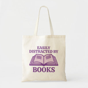 Bolsa Tote Fácil Distração Por Livros