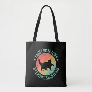 Bolsa Tote Facilmente distraído pela British Shorthair