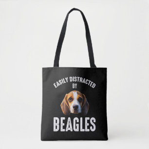 Bolsa Tote Facilmente Distraído Por Beagles
