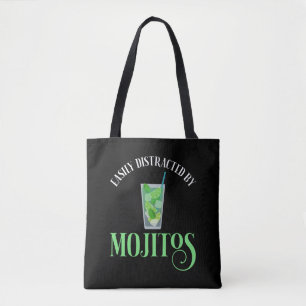 Bolsa Tote Facilmente Distraído Por Mojitos