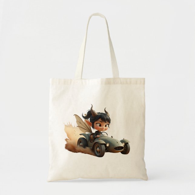 Bolsa Tote Fada ao Luar das Dunas Errantes.  (Frente)