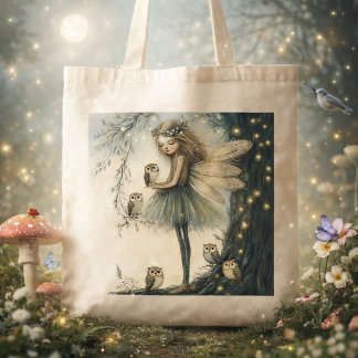 Bolsa Tote Fada & Coruja