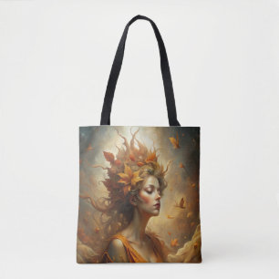 Bolsa Tote Fada de Floresta de outono - Ilustração de Queda W