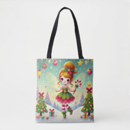 Bolsa Tote Fada de inverno de Natal