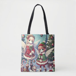 Bolsa Tote Fada de inverno de Natal Magia