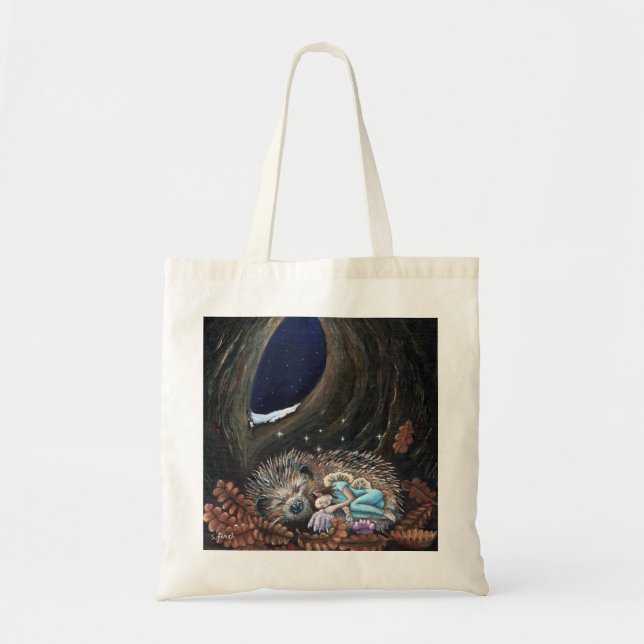 Bolsa Tote Fada de inverno Guardiã dos Sonhos (Frente)