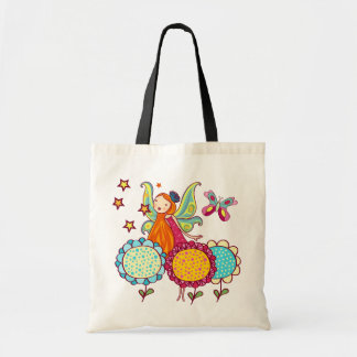 Bolsa Tote Fada De Jardim Com Flores